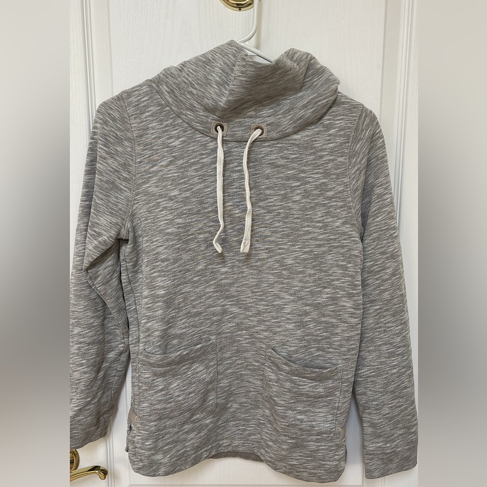 Boden Cowl Neck Pull Over  Pocket Popover Drawstring Funnel neck Sweater…